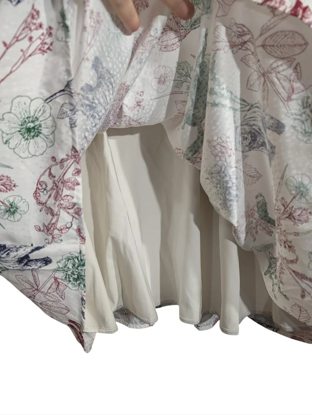ModCloth Woodland Animal Botanical Fit & Flare Midi Dress XL Long Sleeve Lined - Picture 6 of 11